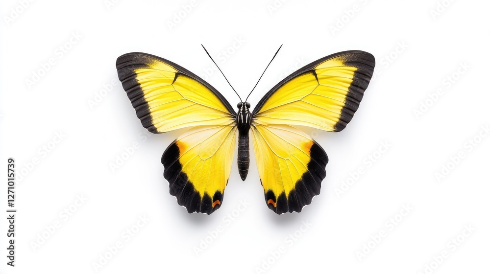Yellow butterfly isolated on white background (1) Yellow butterfly isolated on white background (1)