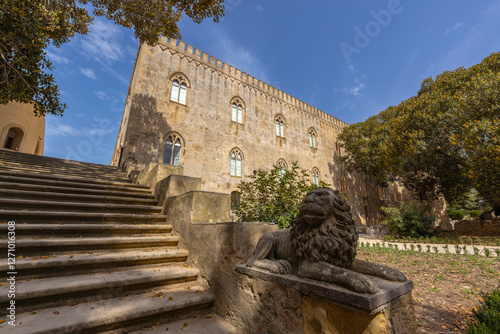 View of Donnafugata Castle near Ragusa, Sicily, Italy