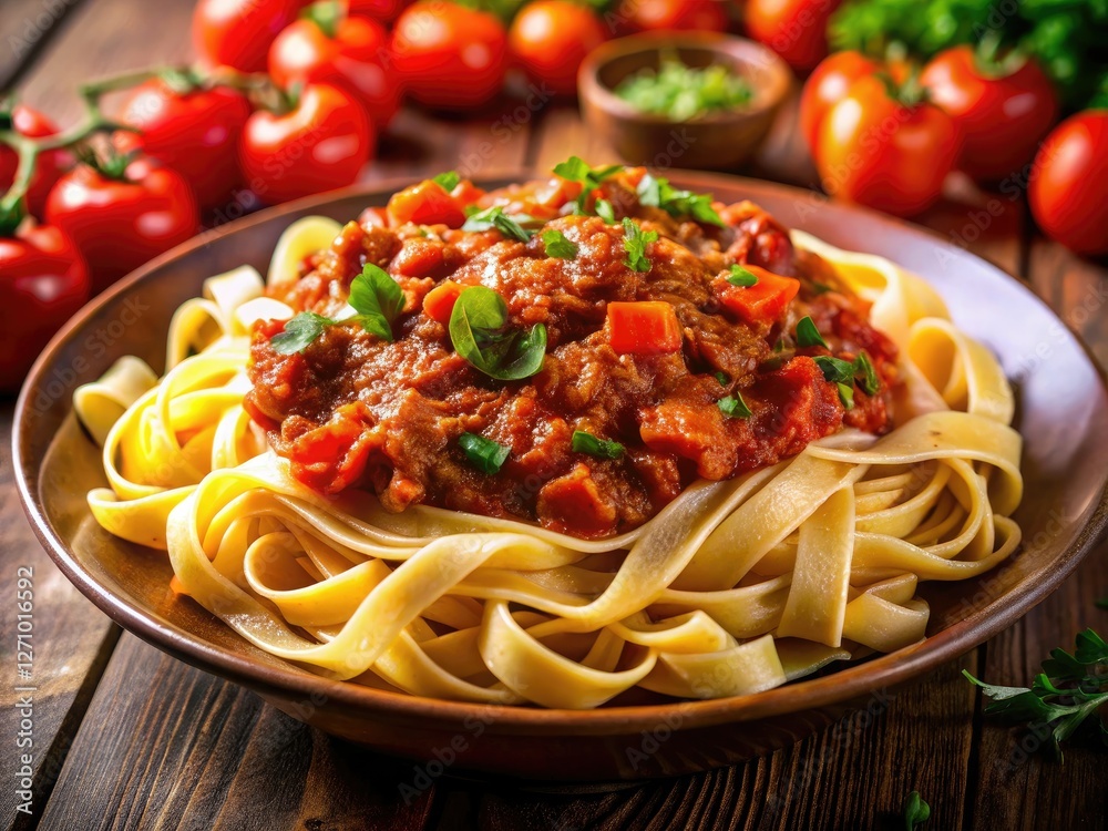 Indulge in homemade fettuccine tossed in a rich, slow-simmered Bolognese sauce. Indulge in homemade fettuccine tossed in a rich, slow-simmered Bolognese sauce.