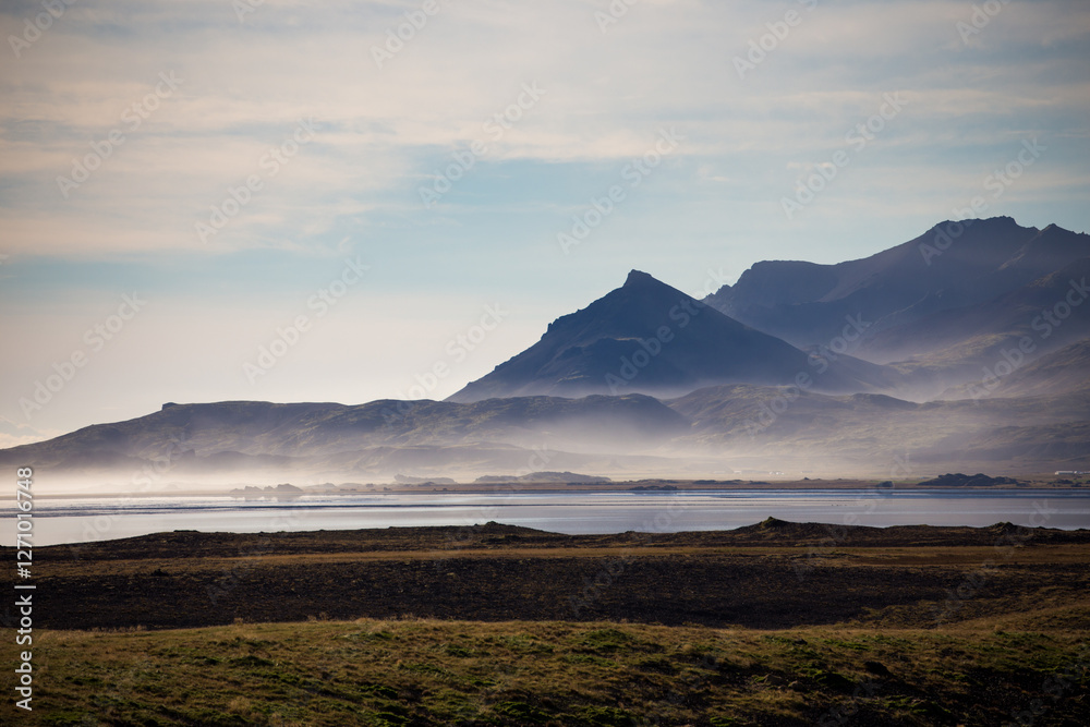 Late autumn scenery in Iceland and the Arctic in Northern Europe Late autumn scenery in Iceland and the Arctic in Northern Europe