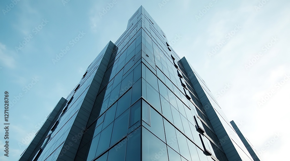 Obraz premium Modern Glass Skyscraper Architecture
