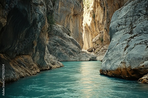 Verdon Gorge, Provence, France. Outdoor Scenic View of Western Europe Nature
