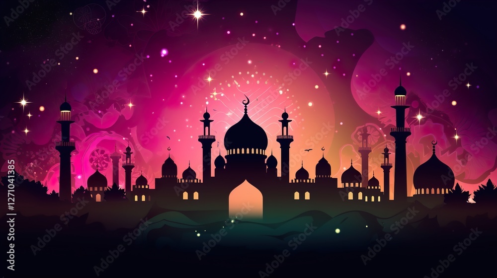 Fototapeta premium Eid Ul Adha Vector Design 