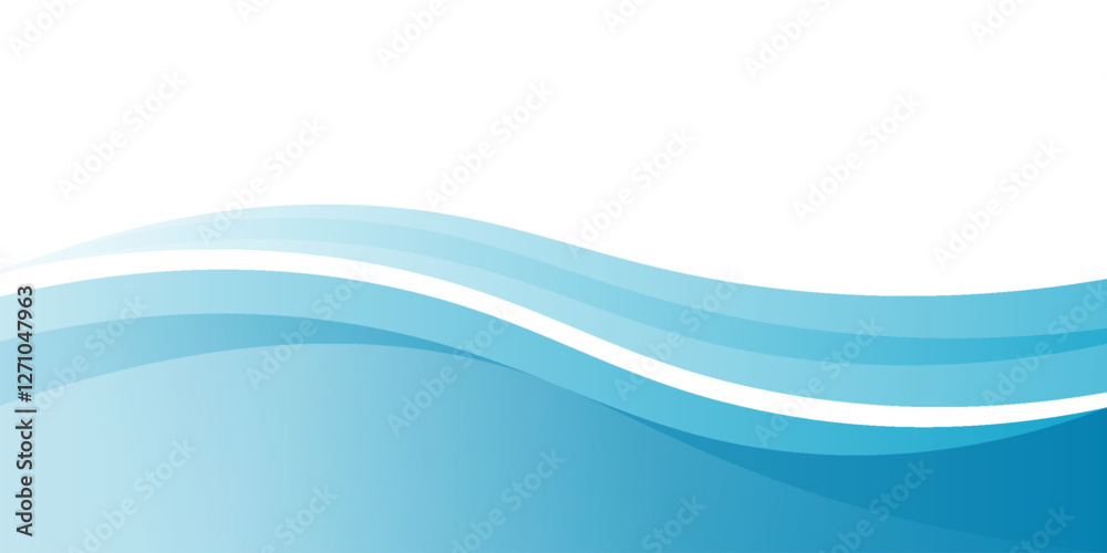 custom made wallpaper toronto digitalBlue and white business wave banner background. vector