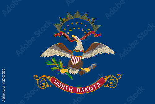 Flag of North Dakota, 3:2 Format, North Dakota Flag