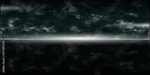 A dark empty street, dark blue background, an empty dark scene, neon light, spotlights The asphalt floor and studio room with smoke float up the interior