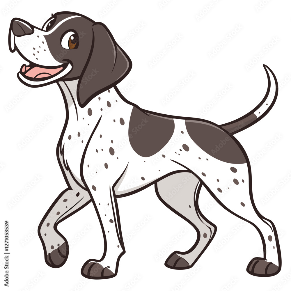 High Quality German Shorthaired Pointer Dog Vector High Quality German Shorthaired Pointer Dog Vector