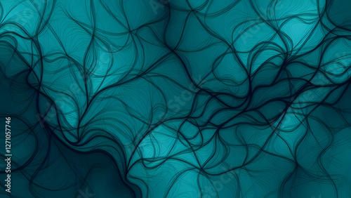 Seamless floral pattern with vintage ornament and blue damask design