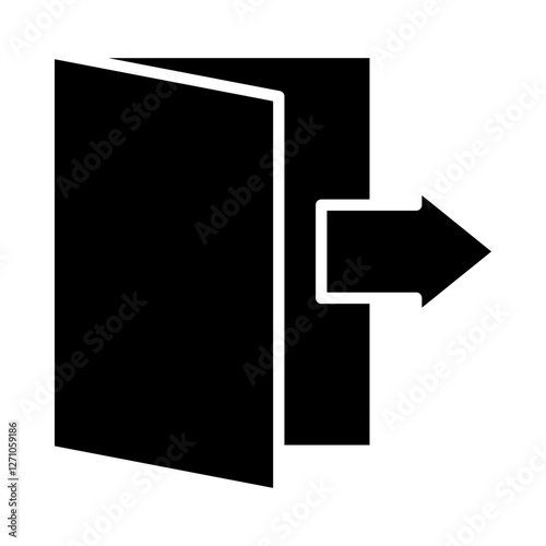 Startup Exit Strategy glyph icon
