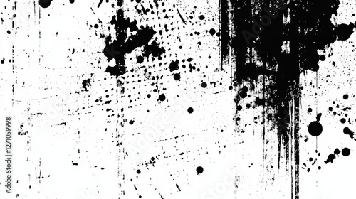 Wallpaper Mural A scanned paper with a halftone faded gradient texture, a subtle grunge grit pattern, and a black and white sand noise effect overlay, making an ideal vintage and abstract background design Torontodigital.ca
