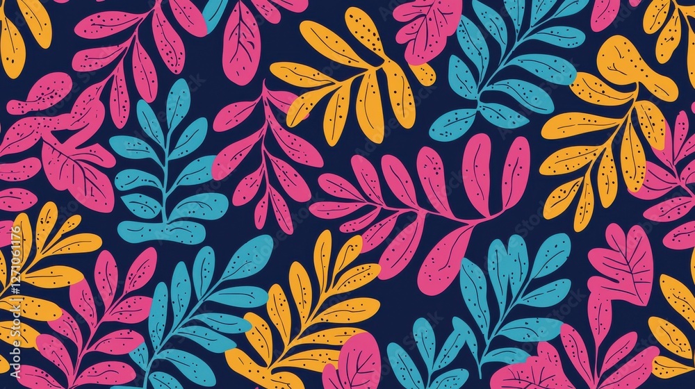 Background pattern cute animal footprints concept. Vibrant Leaf Pattern with Gradient Colors in Abstract Design Background pattern cute animal footprints concept. Vibrant Leaf Pattern with Gradient Colors in Abstract Design