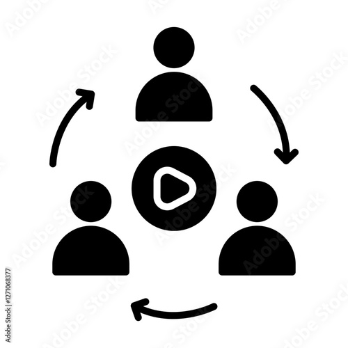 Content Engagement glyph icon