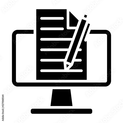 Collaborative Editing glyph icon