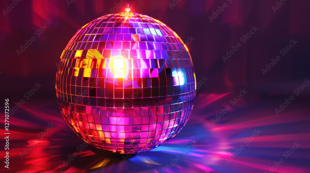 Obraz premium disco ball with lights