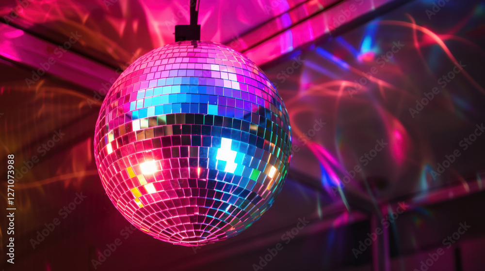 Obraz premium disco ball with lights
