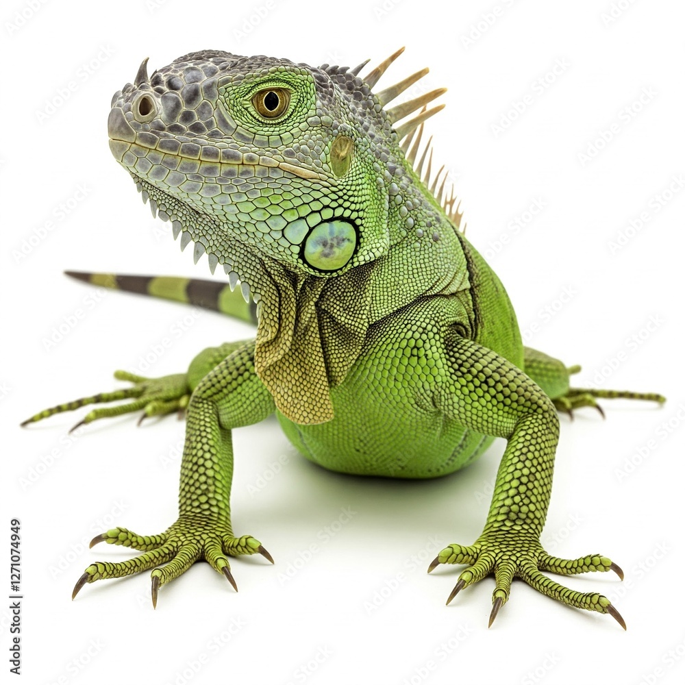 Obraz premium iguana isolated on white