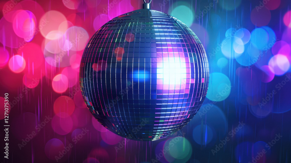 Obraz premium disco ball with lights