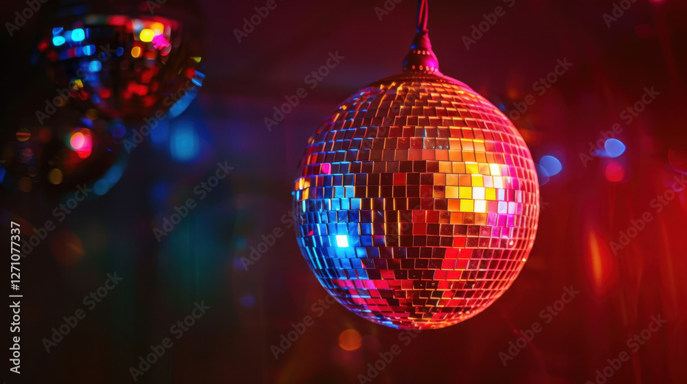 Obraz premium disco ball with lights