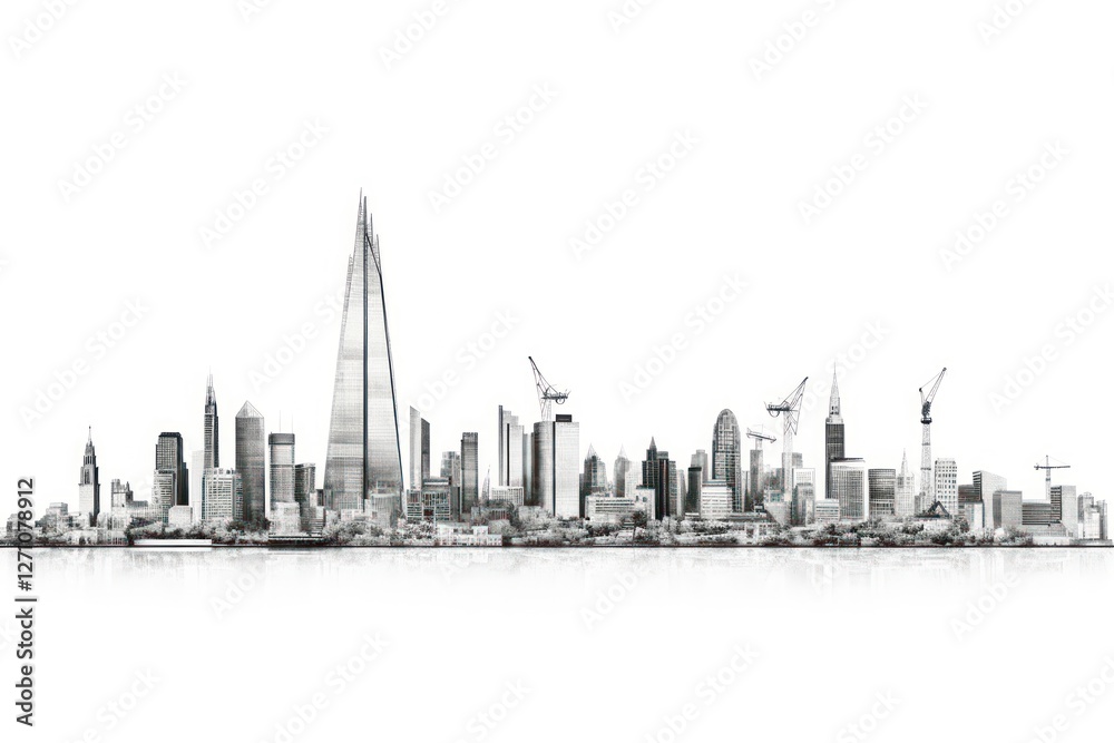 Naklejka premium City architecture cityscape building.