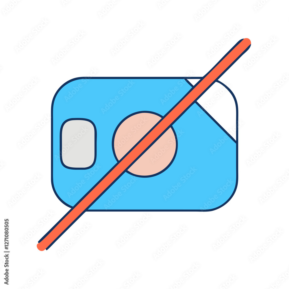 camera off icon, camera off vector illustration-simple illustration of camera off, perfect for camera off logos and icons camera off icon, camera off vector illustration-simple illustration of camera off, perfect for camera off logos and icons