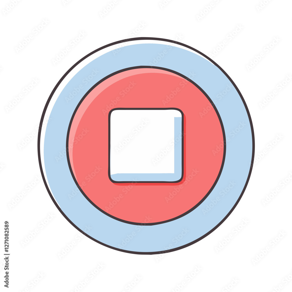 stop button icon, stop button vector illustration-simple illustration of stop button, perfect for stop button logos and icons stop button icon, stop button vector illustration-simple illustration of stop button, perfect for stop button logos and icons