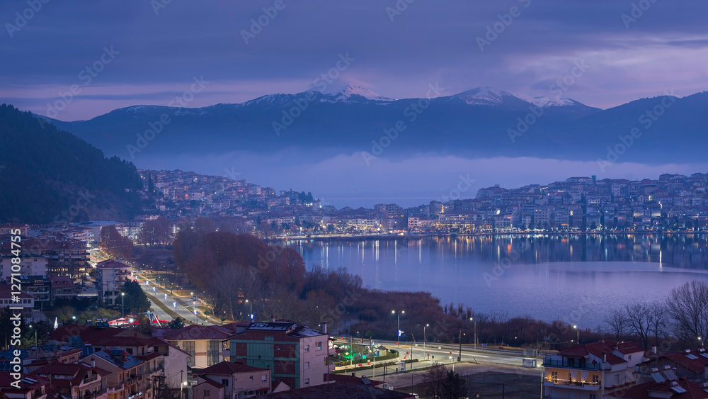 Obraz premium night view of the city