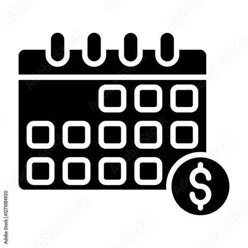 Payment Schedule glyph icon