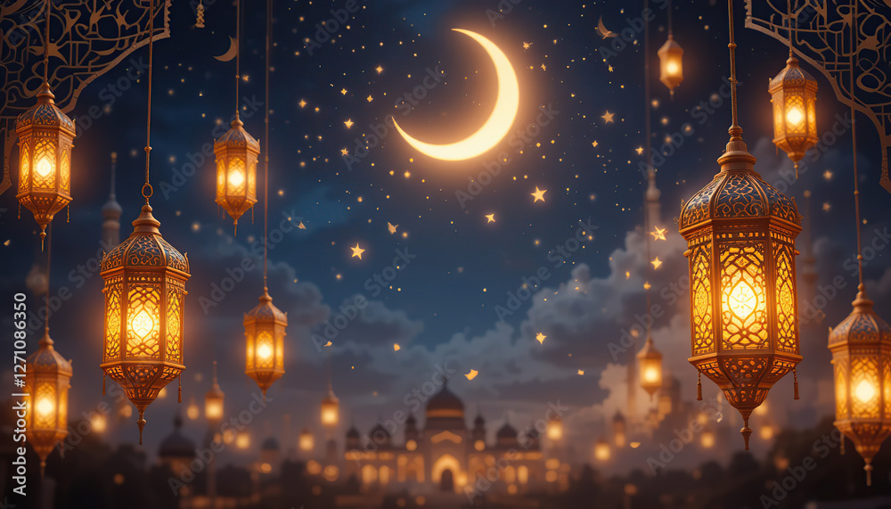 Ramadan and Eid al fitr concept backgrounds with traditional lantern Light Lamp Ramadan and Eid al fitr concept backgrounds with traditional lantern Light Lamp