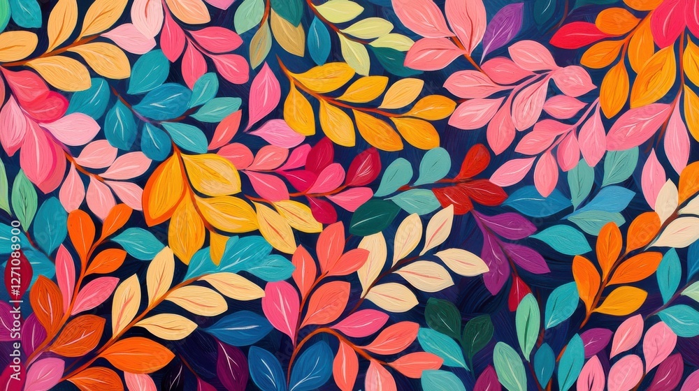 Background pattern cute flower concept. Whimsical Bursts of Colorful Blossoms in a Vibrant Floral Pattern Background pattern cute flower concept. Whimsical Bursts of Colorful Blossoms in a Vibrant Floral Pattern