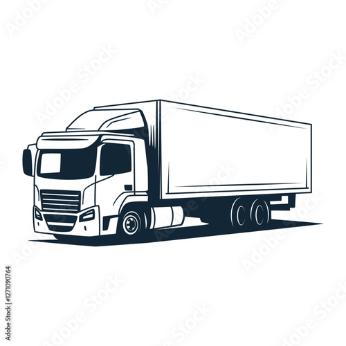 A large box truck ready for delivery