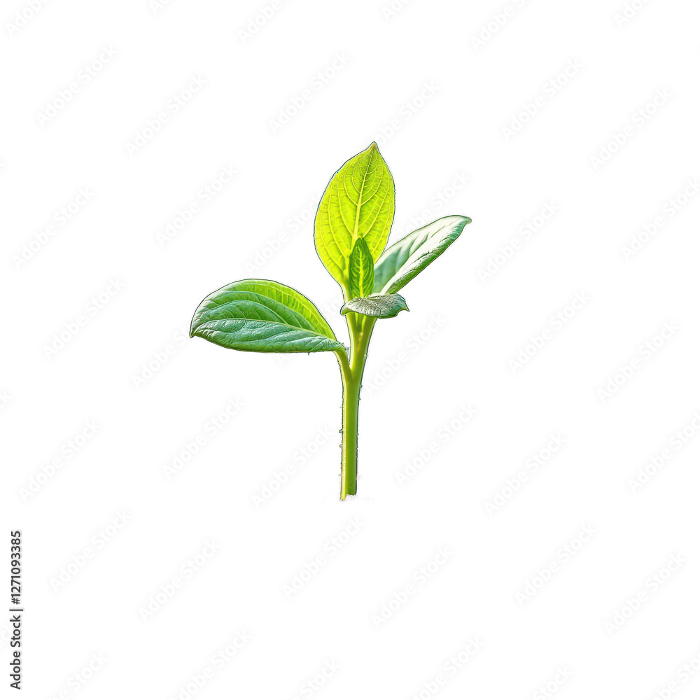 A vibrant green seedliA vibrant green seedling with two prominent leaves emerging from the soil. The plant appears healthy and is set against a clean white background, making it stand out prominently. A vibrant green seedliA vibrant green seedling with two prominent leaves emerging from the soil. The plant appears healthy and is set against a clean white background, making it stand out prominently.