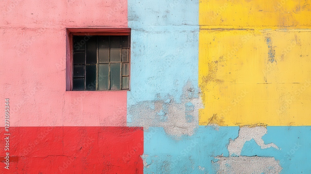 Naklejka premium The candy-colored buildings of La Boca, Buenos Aires, create a lively and artistic urban landscape.