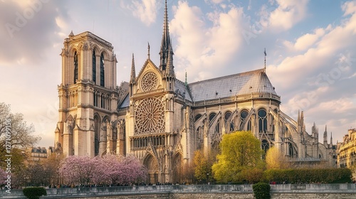Notre Dame Cathedral, with its flying buttresses and stained-glass windows, captures medieval artistry