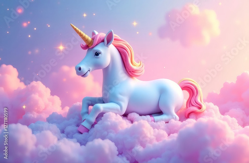 Unicorn on a cloud 