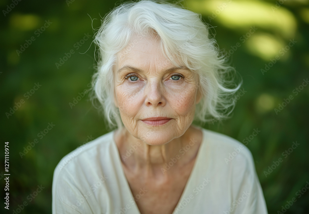 A senior beautiful woman - model for elderly people A senior beautiful woman - model for elderly people