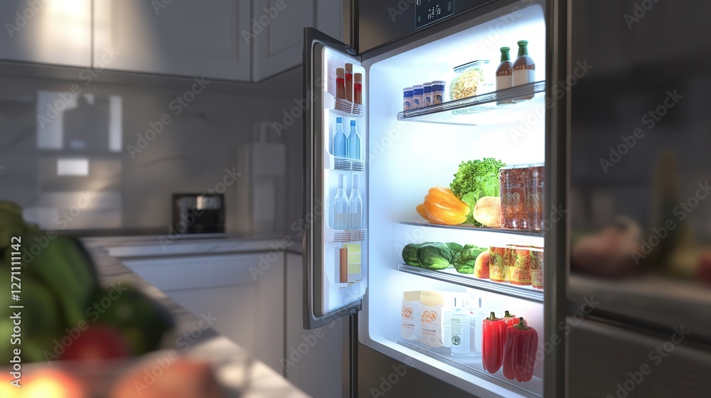 smart fridge that orders groceries before they run out. smart fridge that orders groceries before they run out.