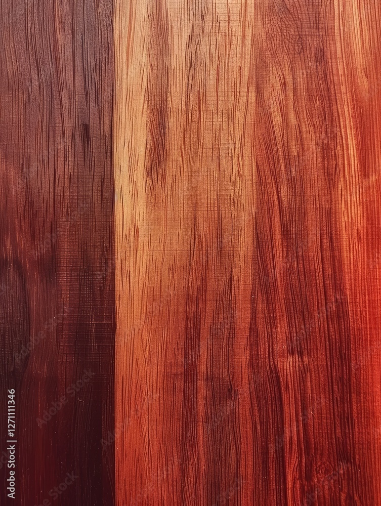 Obraz premium Warm Textured Mahogany Grain, A Study in Wooden Patina and Surface Detail