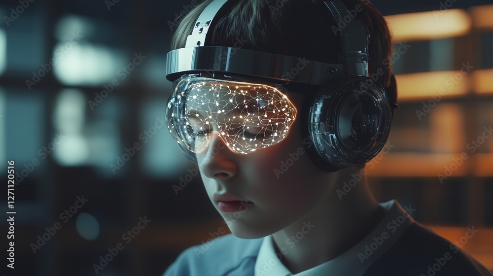 futuristic school where learning is done through brain implants. futuristic school where learning is done through brain implants.