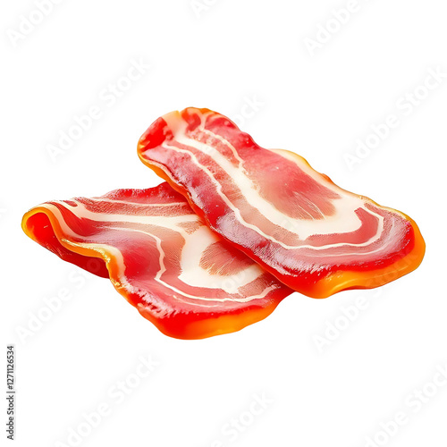 bacon isolated on transparent background