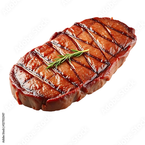 Beef steak isolated on transparent background