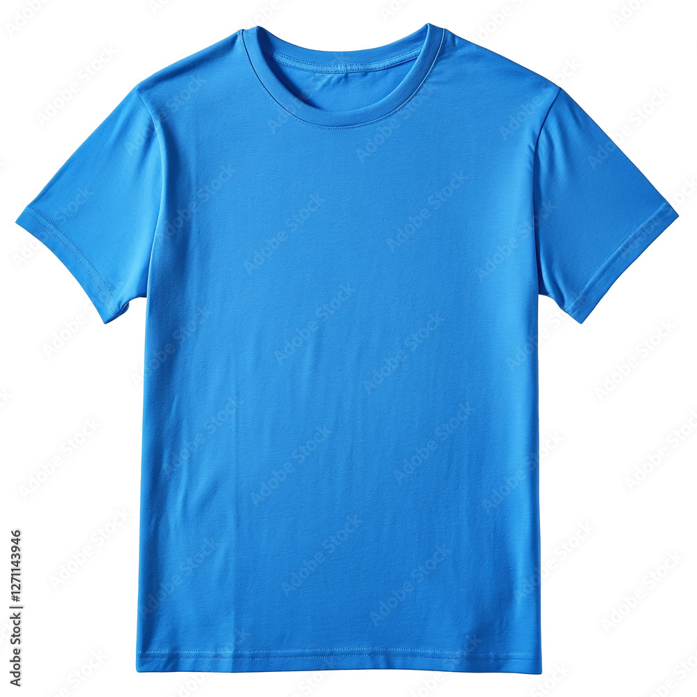 Blue T-shirt on a transparent background PNG Blue T-shirt on a transparent background PNG