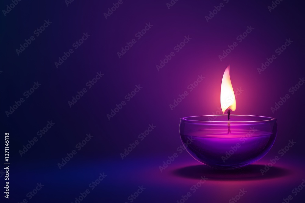 Illuminated Serenity with Oil Lamp Illuminated Serenity with Oil Lamp