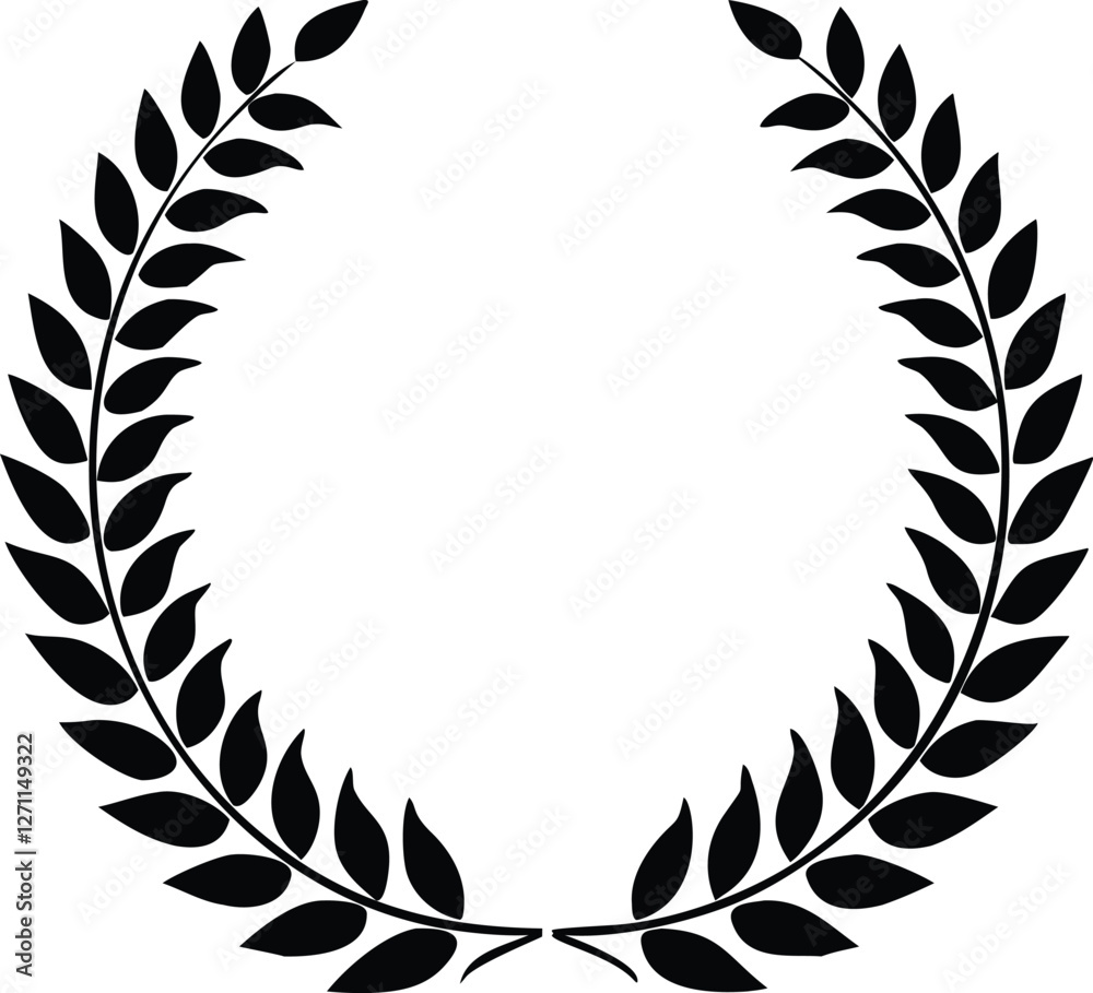 Obraz premium Laurel wreath icon on white background. Vector