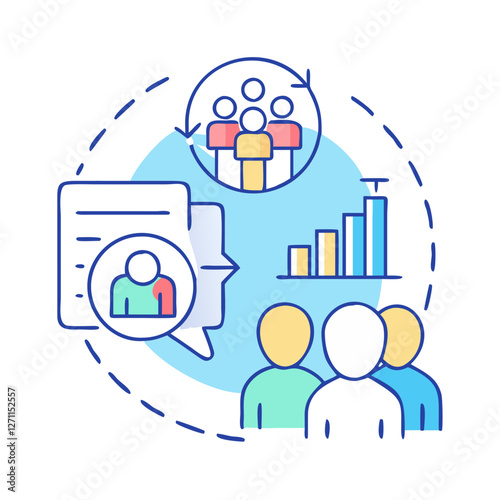 respondent demographics icon, respondent demographics vector illustration-simple illustration of respondent demographics, perfect for respondent demographics logos and icons
