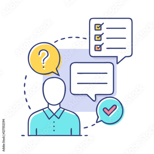 respondent icon, respondent vector illustration-simple illustration of respondent, perfect for respondent logos and icons