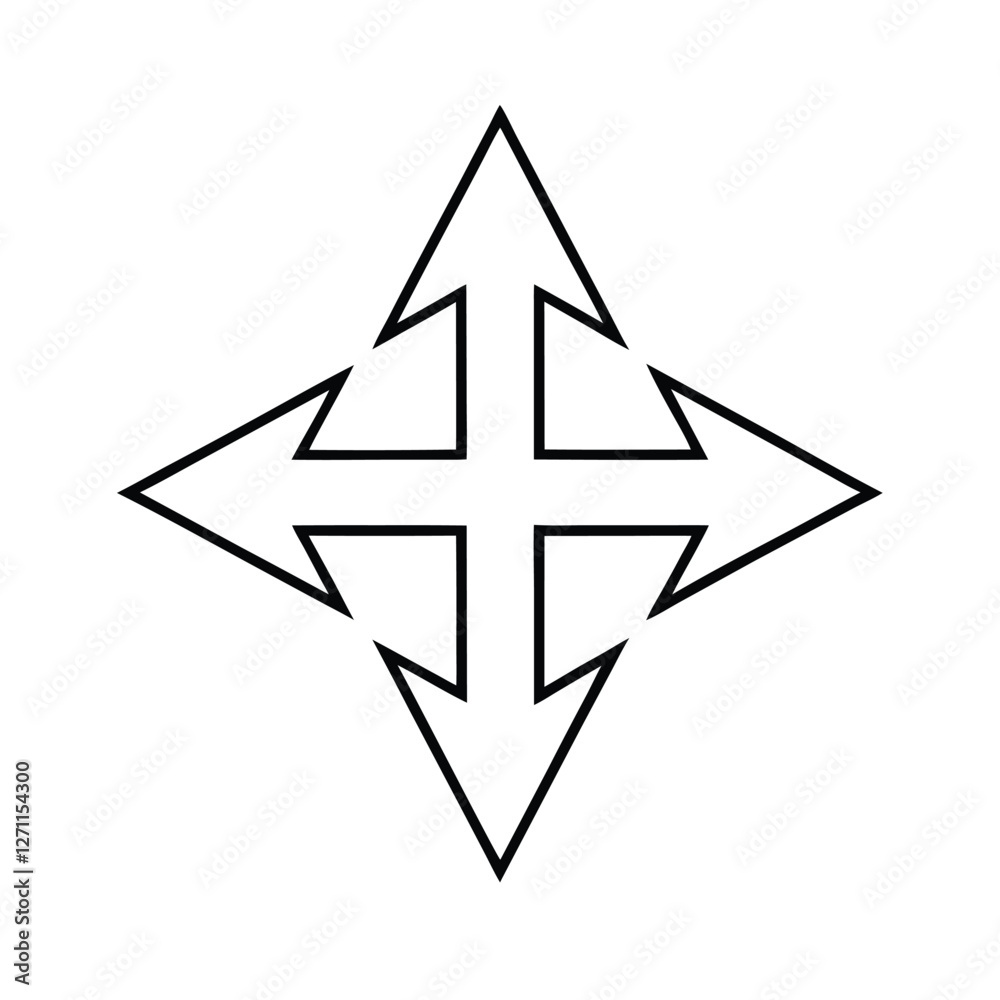 compass on a white background compass on a white background