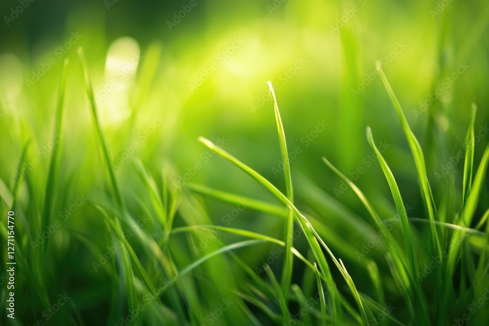 Fototapeta premium A photo of a lush green grass field taken from a close distance, suitable for use in environmental or outdoor-related contexts