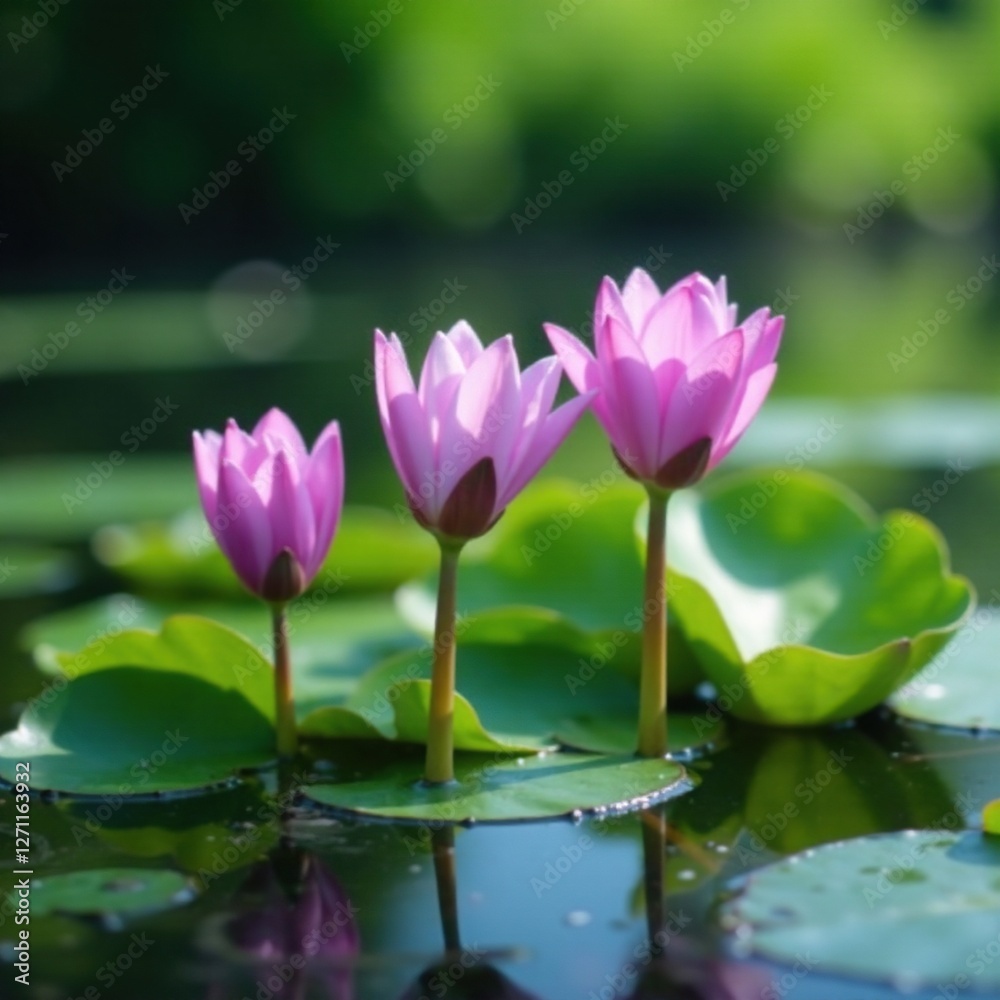 Water hyacinth blooms on the surface of a lake, aquatic plant, water, vegetation Water hyacinth blooms on the surface of a lake, aquatic plant, water, vegetation