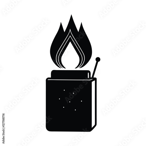 vector illustration of a gas stove