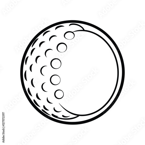 golf ball vector illustration